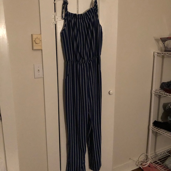 Striped Blue and white romper - Picture 2 of 6